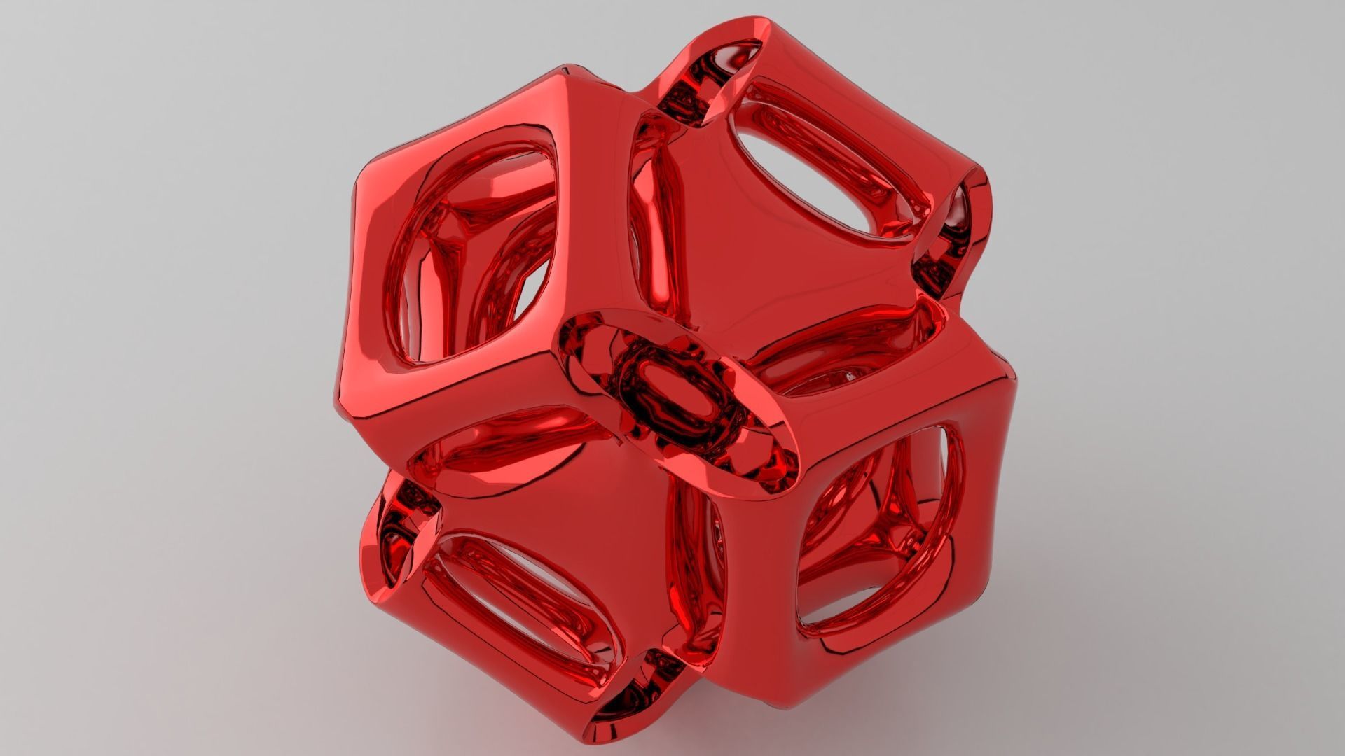 cubic gyroid 3D print model_3