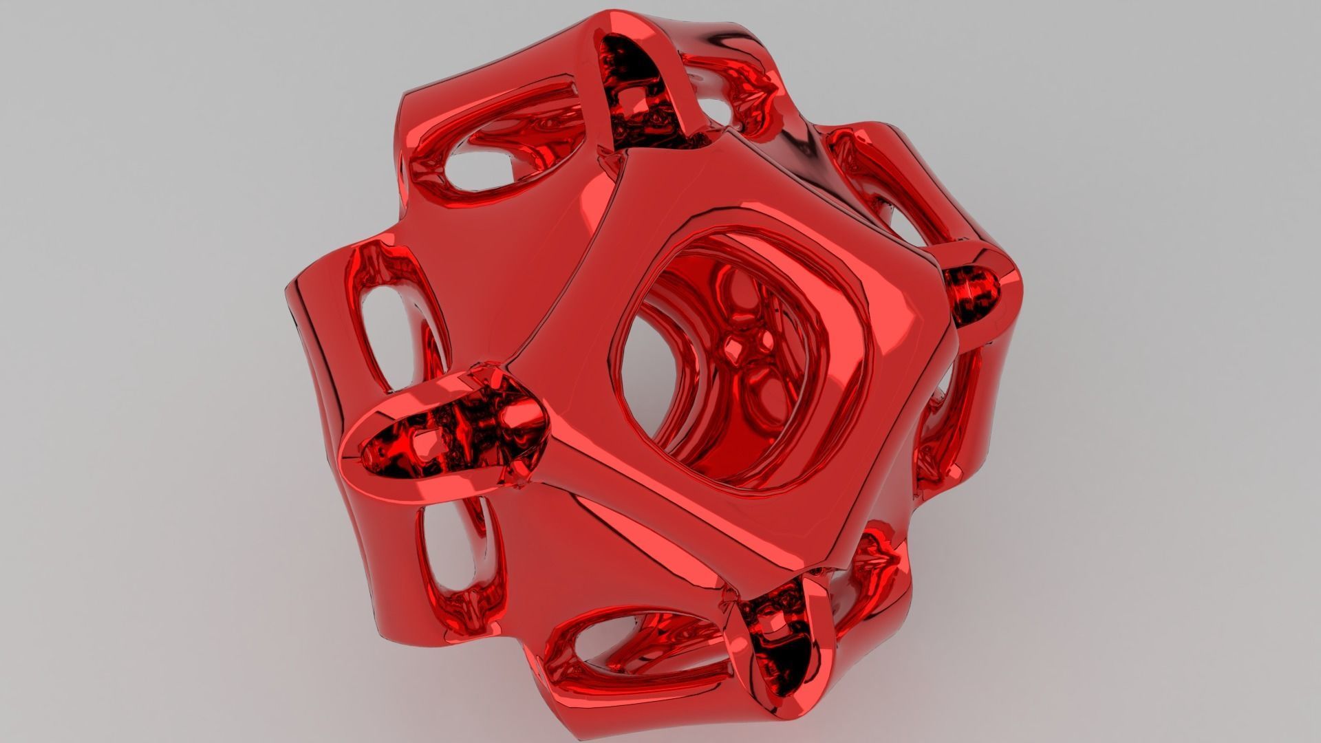 cubic gyroid 3D print model_2