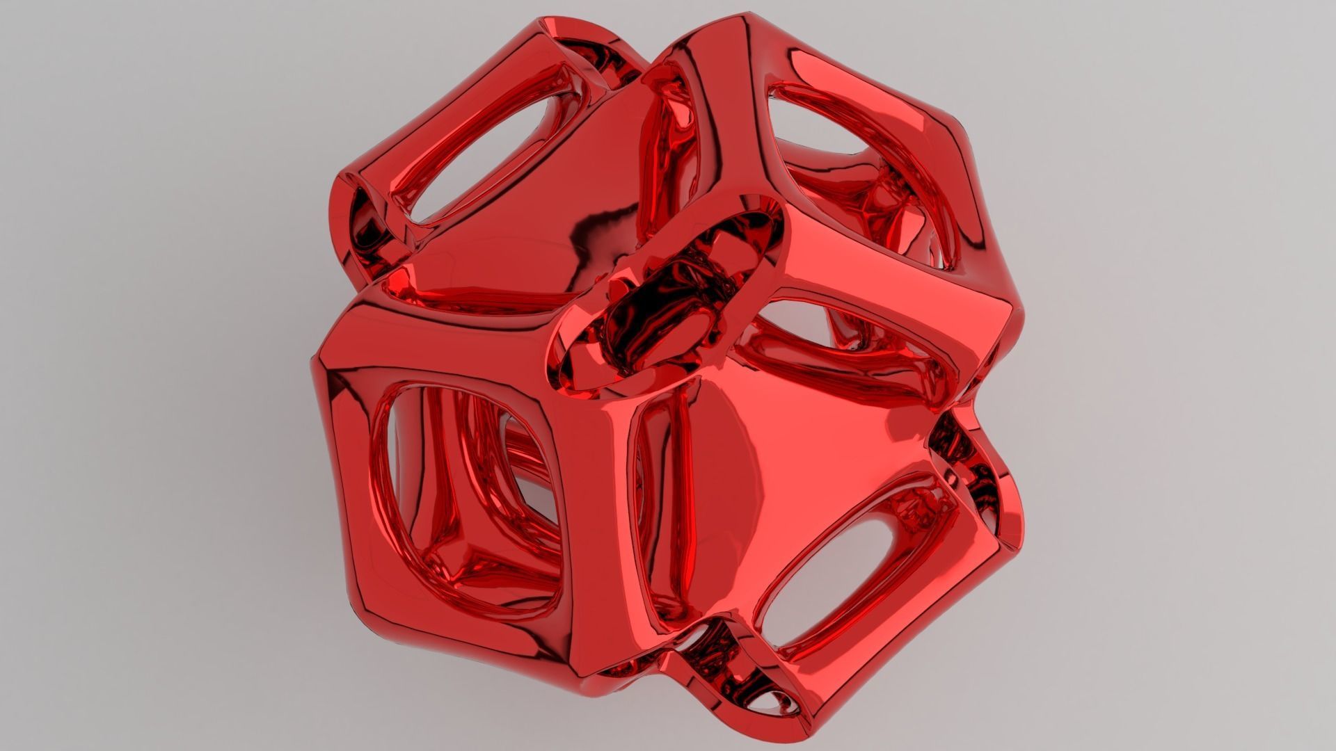 cubic gyroid 3D print model_1