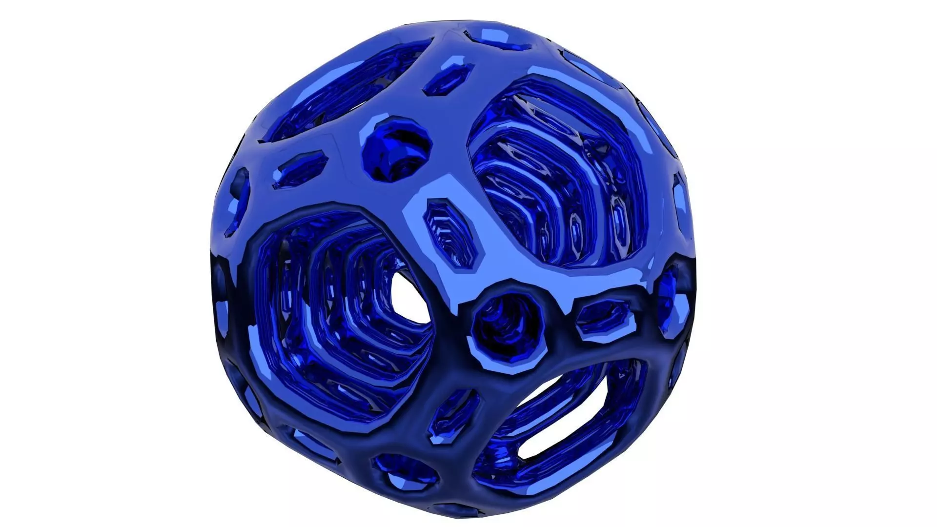 Dedecohedron bead 3D print model_0