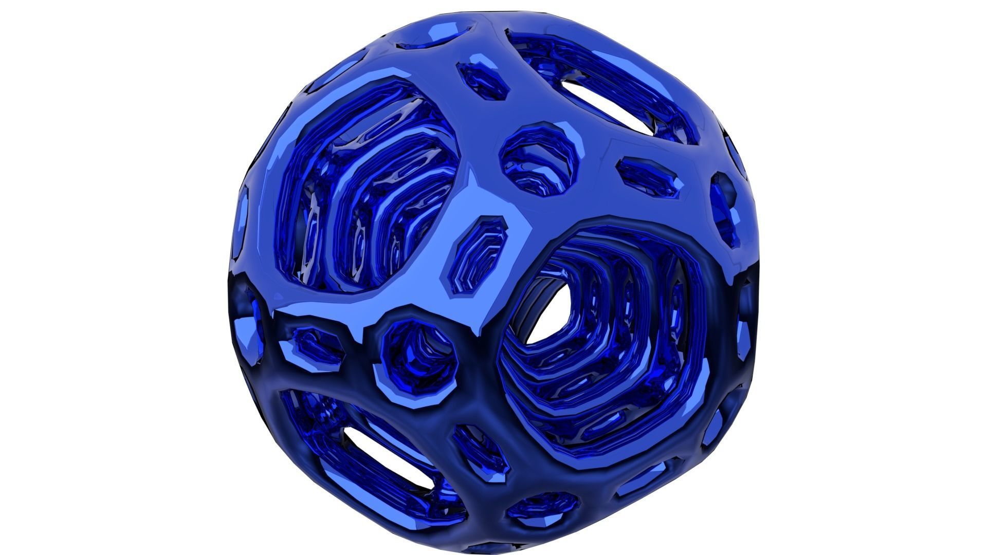 Dedecohedron bead 3D print model_3