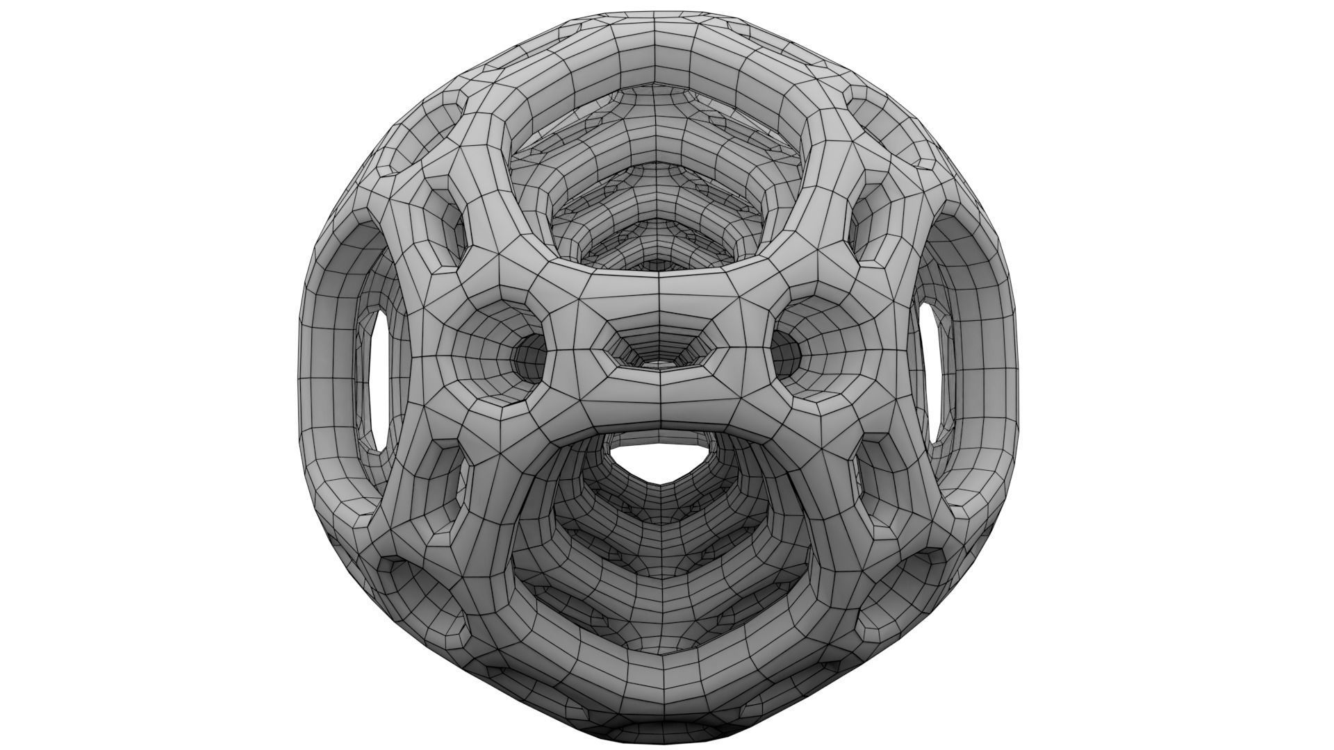 Dedecohedron bead 3D print model_6