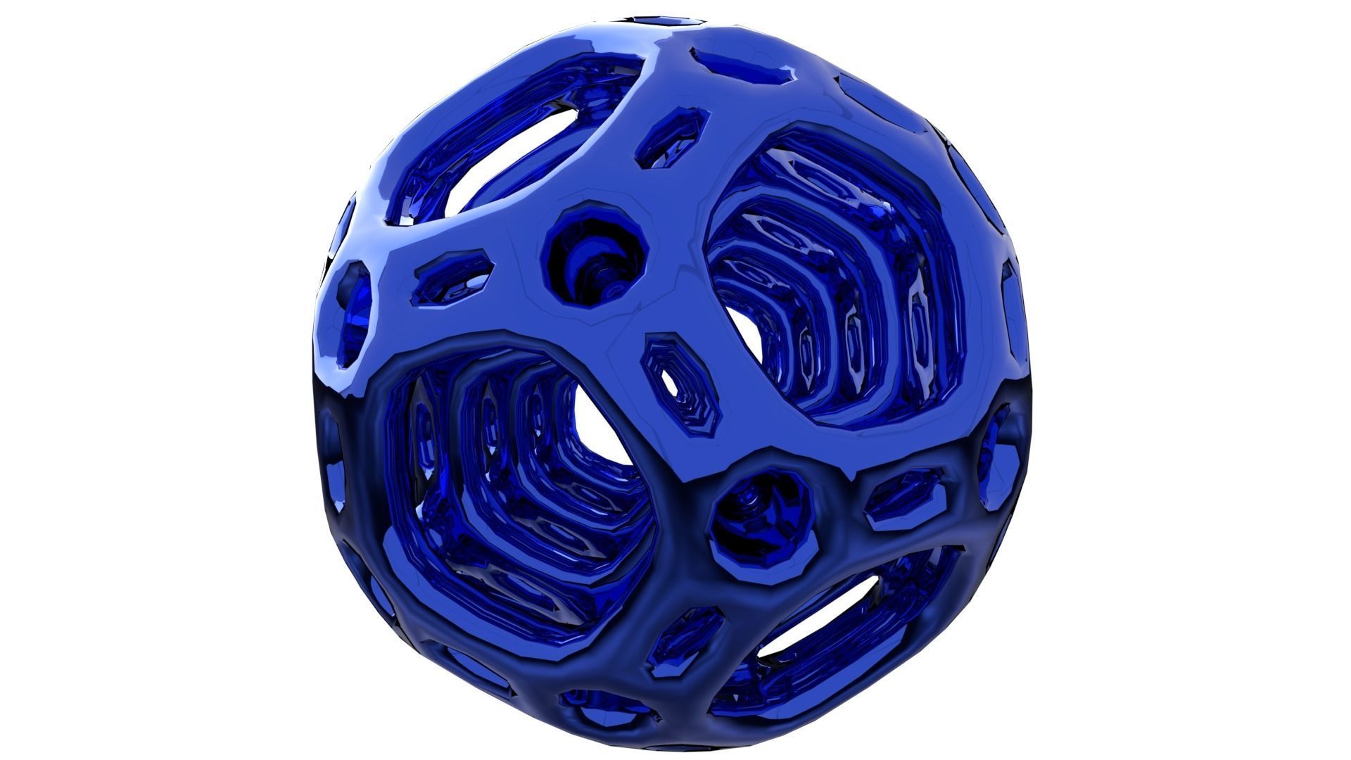 Dedecohedron bead 3D print model_5