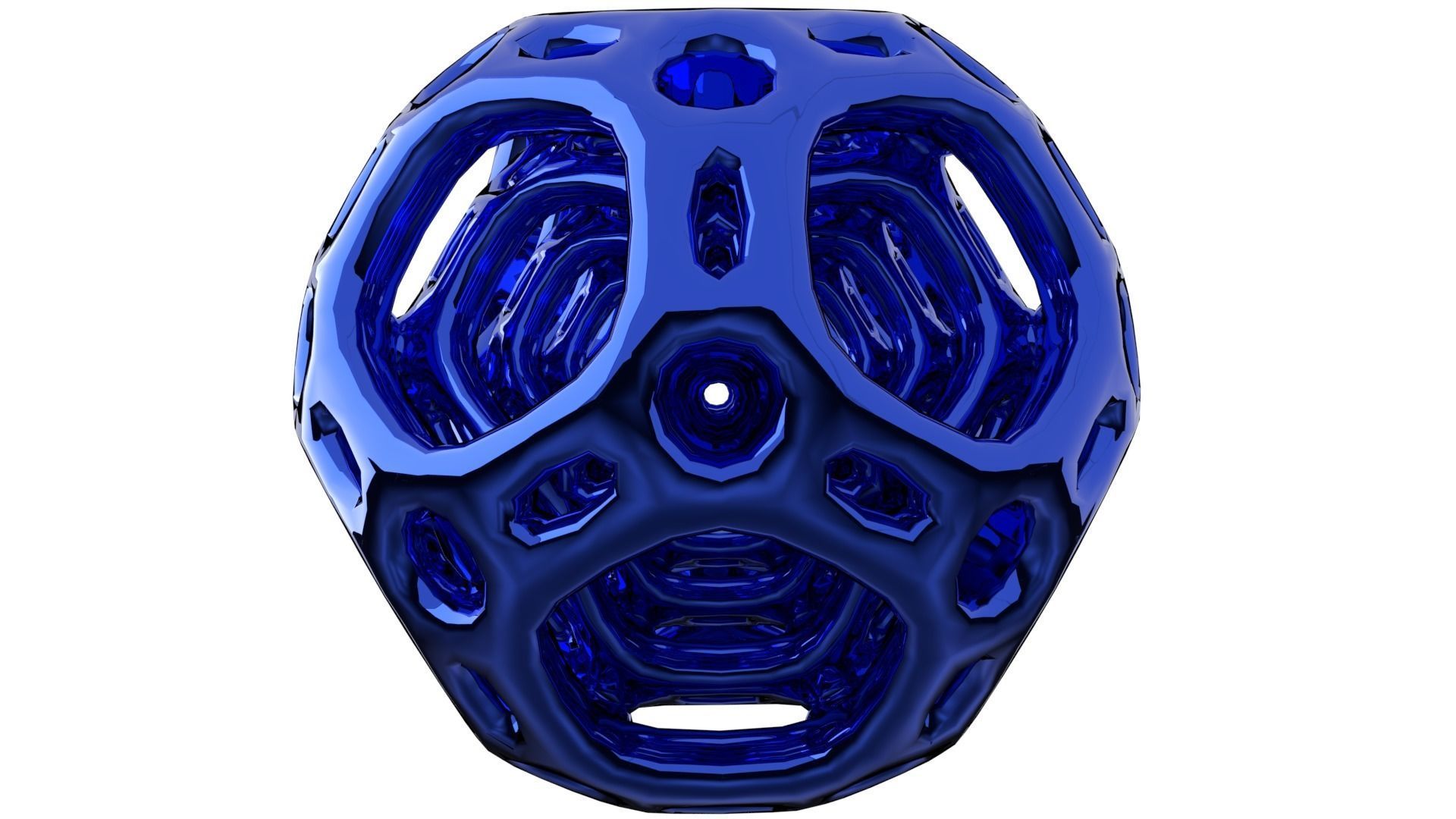 Dedecohedron bead 3D print model_4