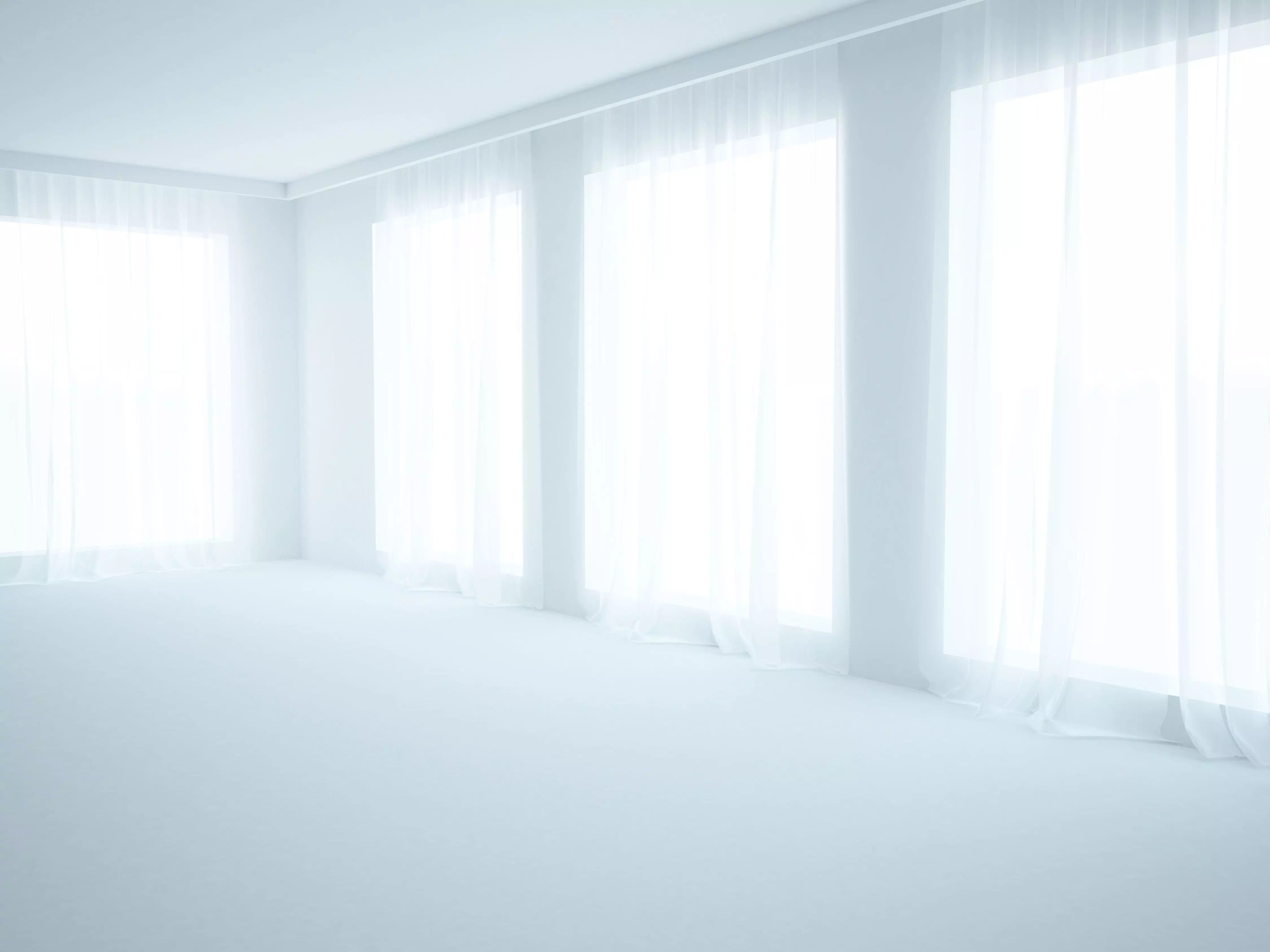 scence with curtains Vray for Cinema 4d 3D model