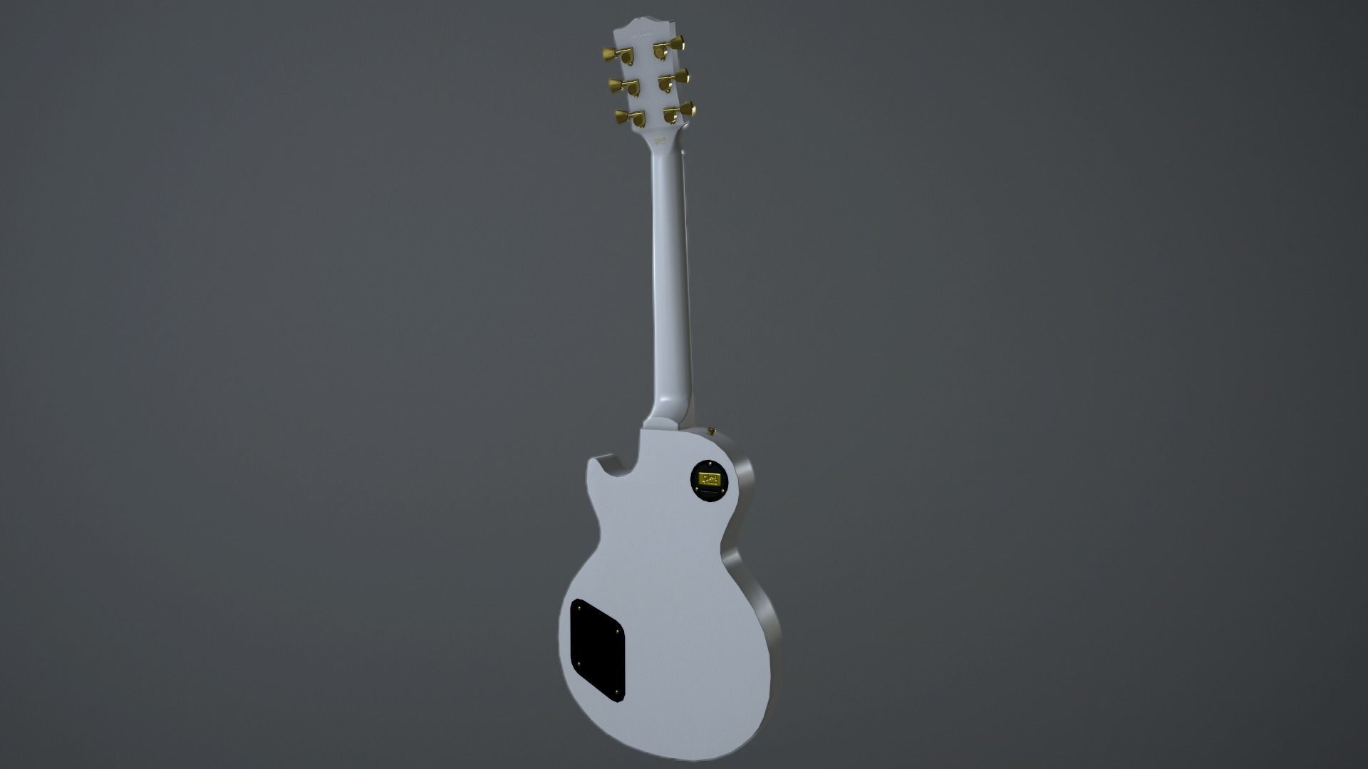 Gibson Les Paul Custom Electric Guitar Low-poly 3D model_2