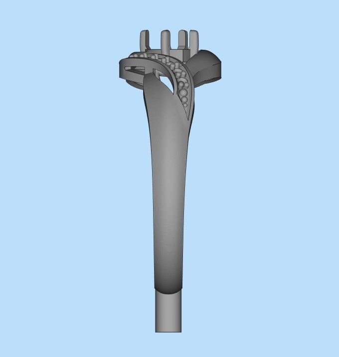 Women Ring sapphire and diamonds 3dm stl 3D print model 3D print model_44