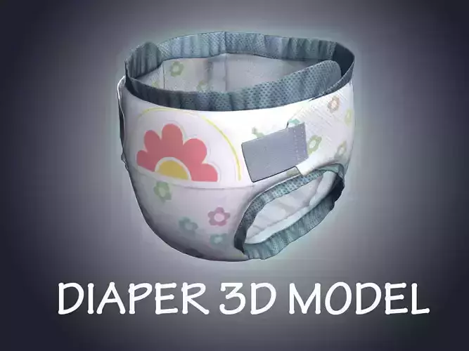 Diaper cover 3D model