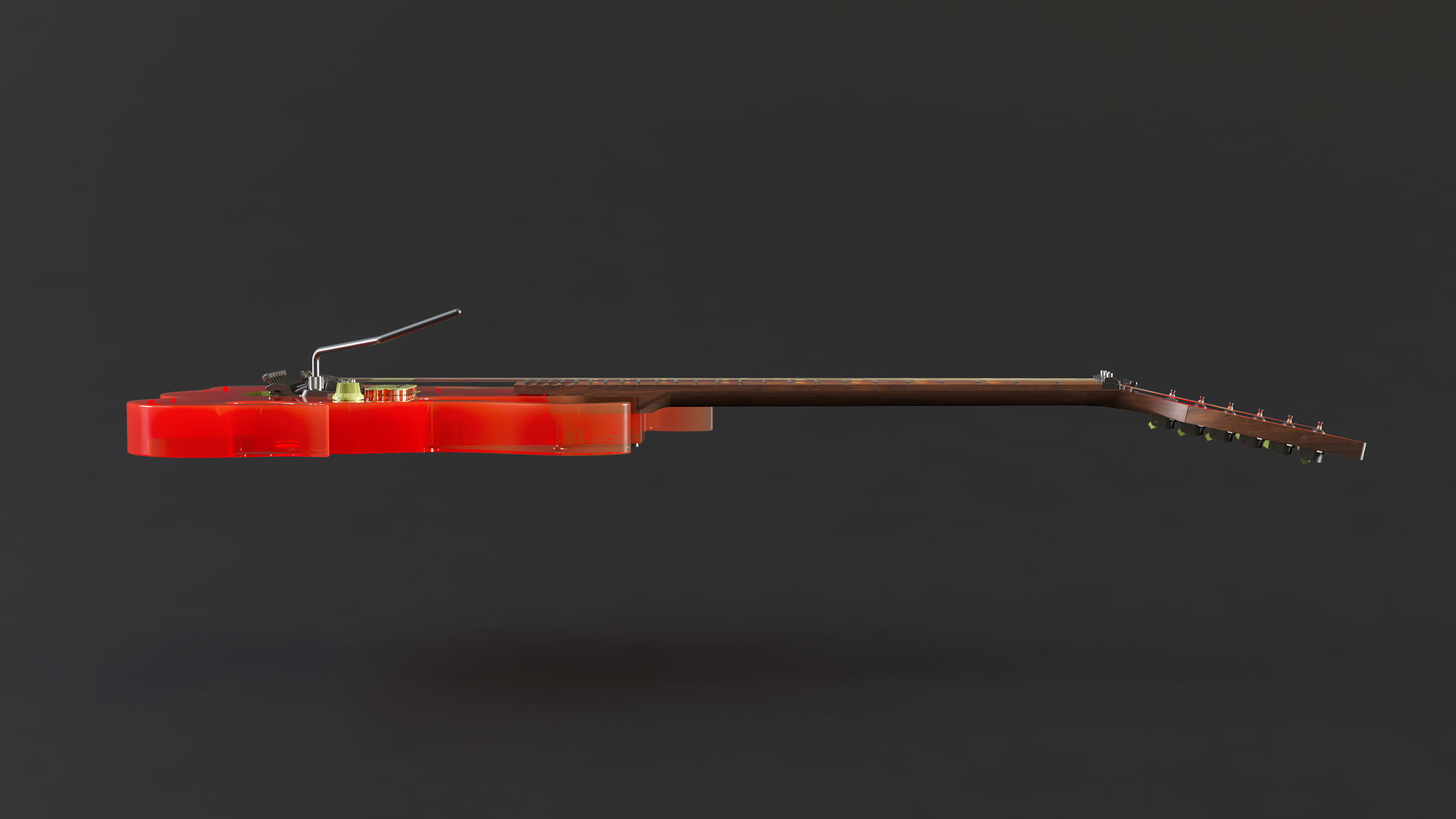 Ibanez Steve Vai 1987 Flame High Poly 3D model_4