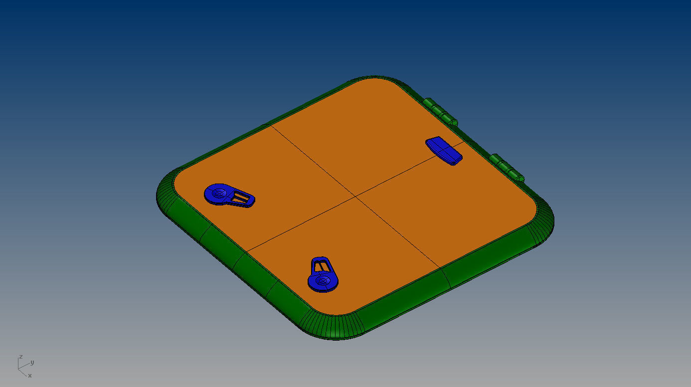 Nurbs Typical Hatch 3D model_4