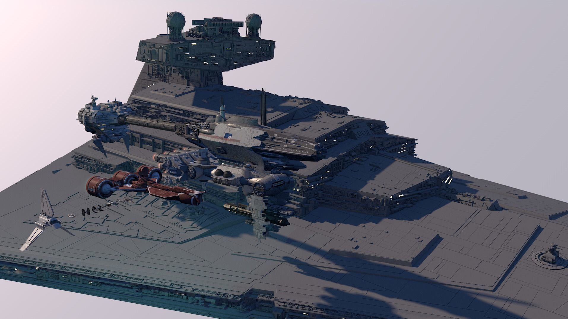 STAR WARS SUPER PACK 10 SHIPS 3D model_7