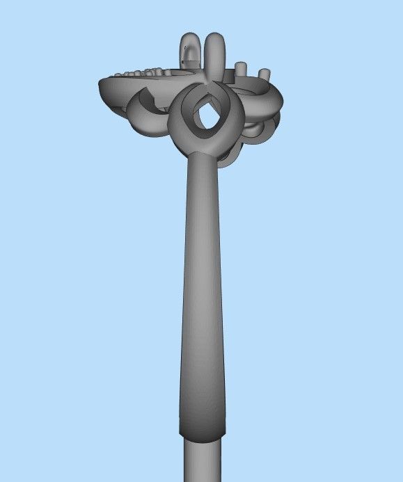 Women Ring with gem and diamonds 3dm stl 3D print model 3D print model_31