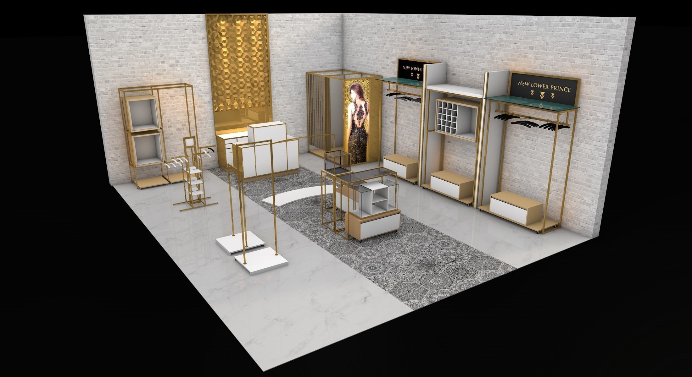 Fashion retail store  3D model_3