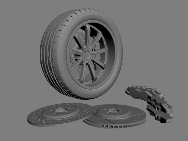 Wheel concept 1 3D model_1