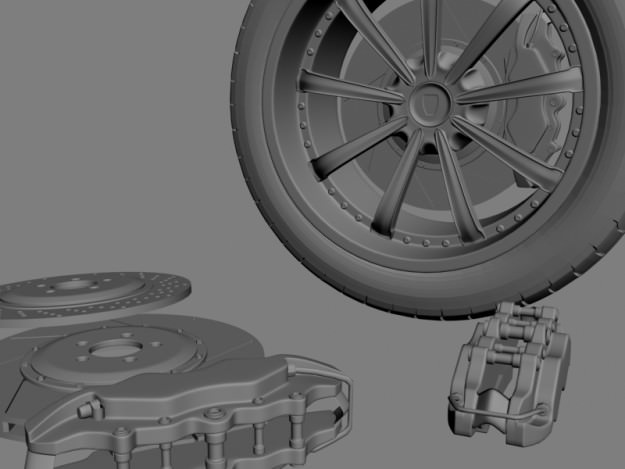 Wheel concept 1 3D model_2