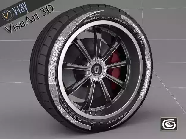 Wheel concept 1 3D model