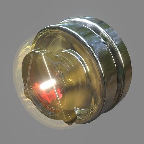Warning light turtle 3D model