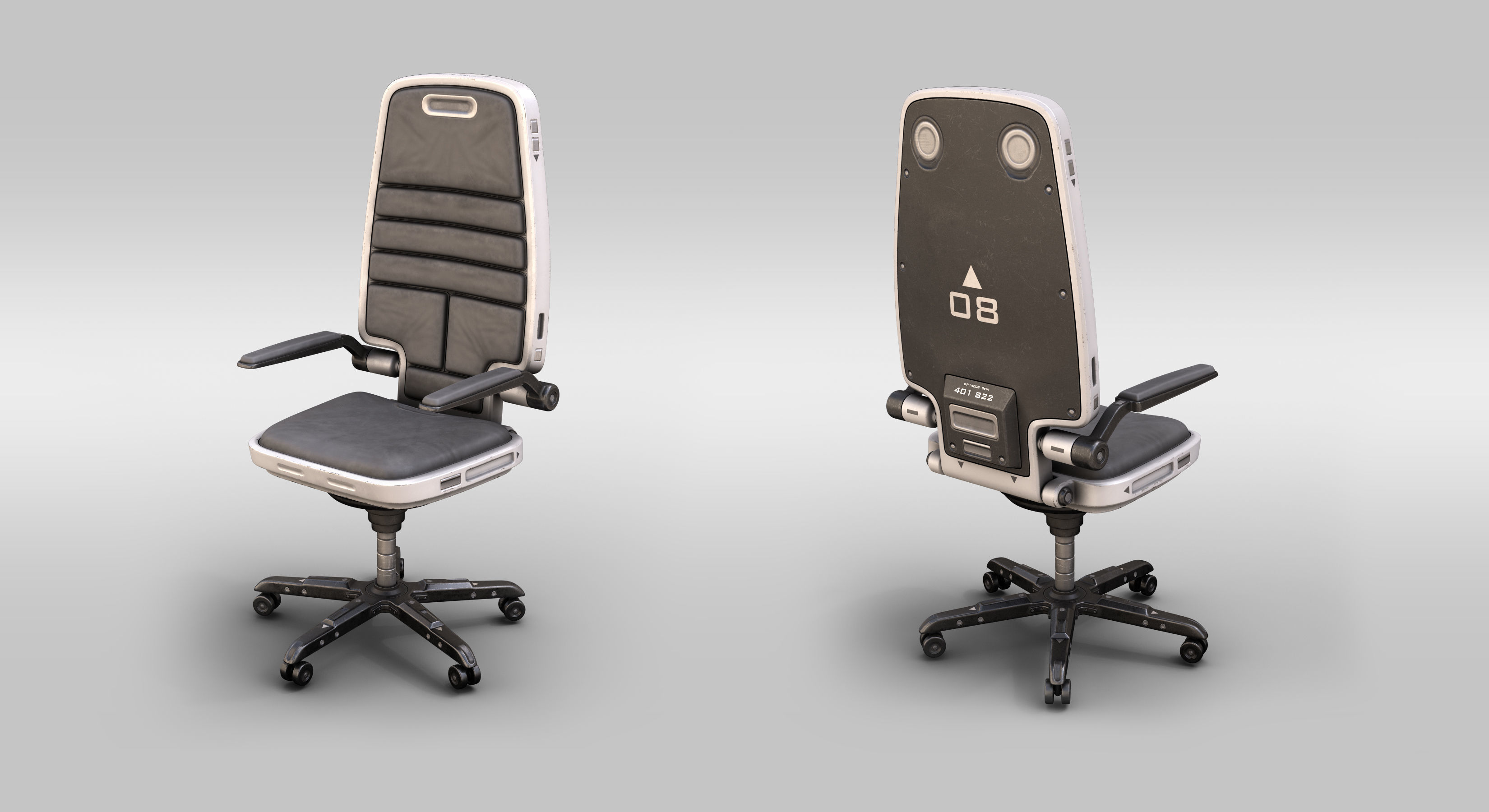 Lab Chair 02 3D model_3