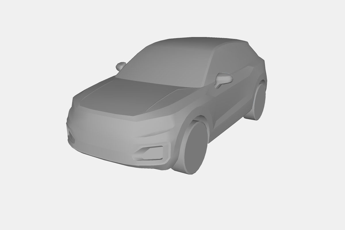 Audi Q2 2017 Low-poly 3D model_20