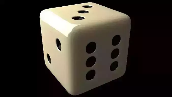 A white Dice