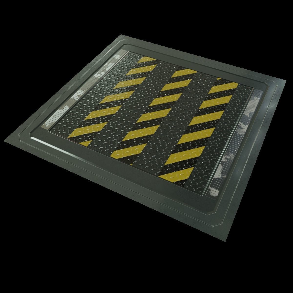 Futuristic Spaceship Interior Tileable Texture Pack PBR Texture_10