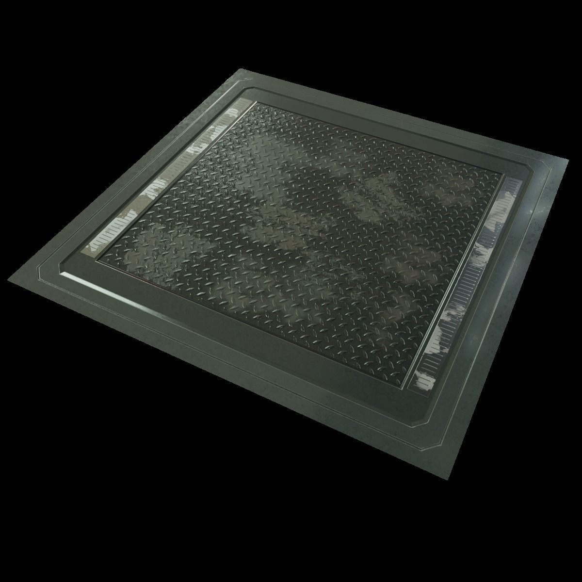 Futuristic Spaceship Interior Tileable Texture Pack PBR Texture_6