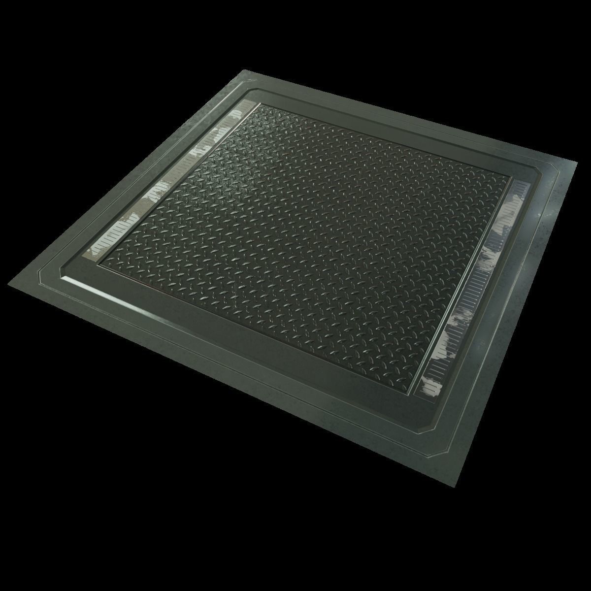 Futuristic Spaceship Interior Tileable Texture Pack PBR Texture_3