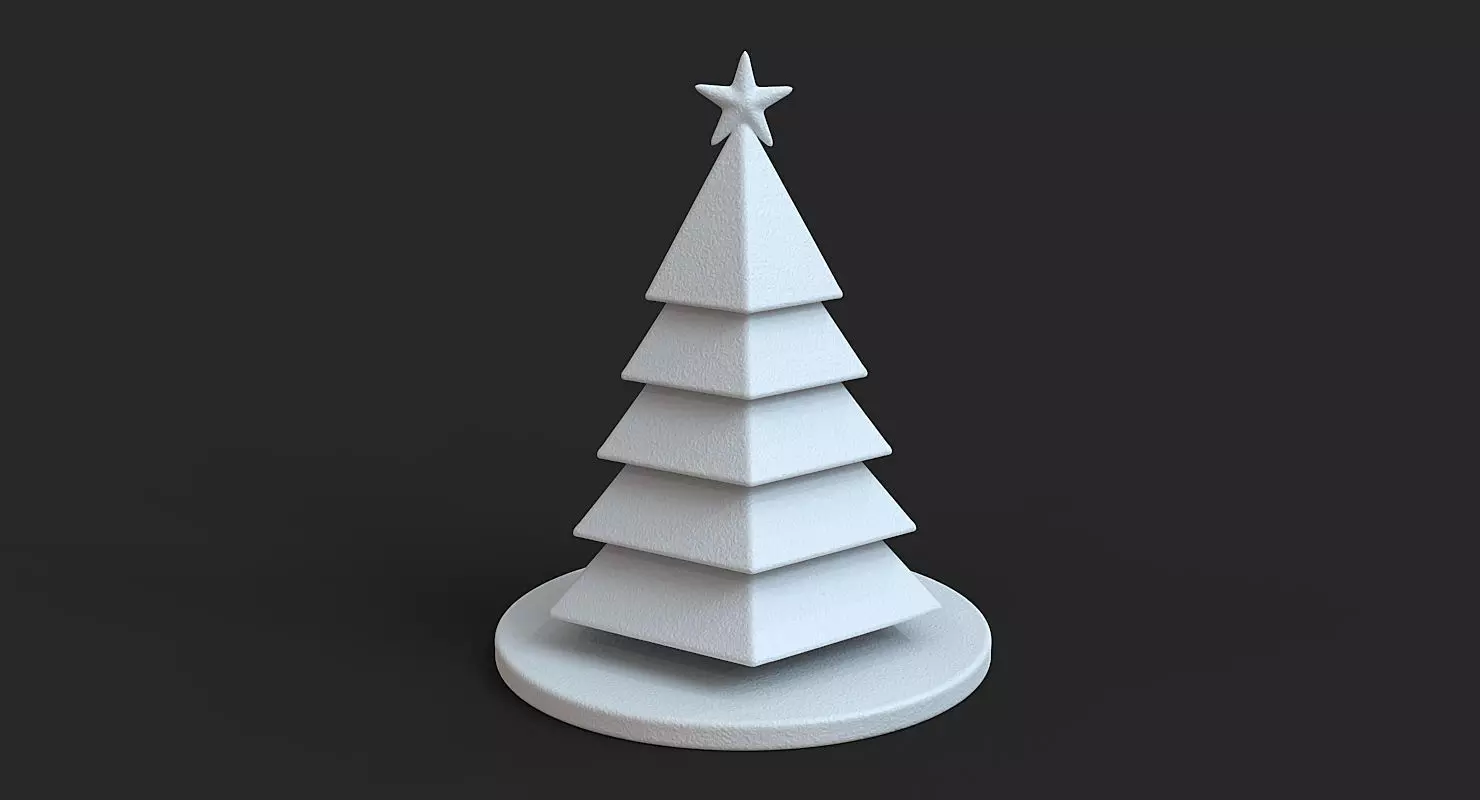 Printable Christmas Tree 01 3D print model_0