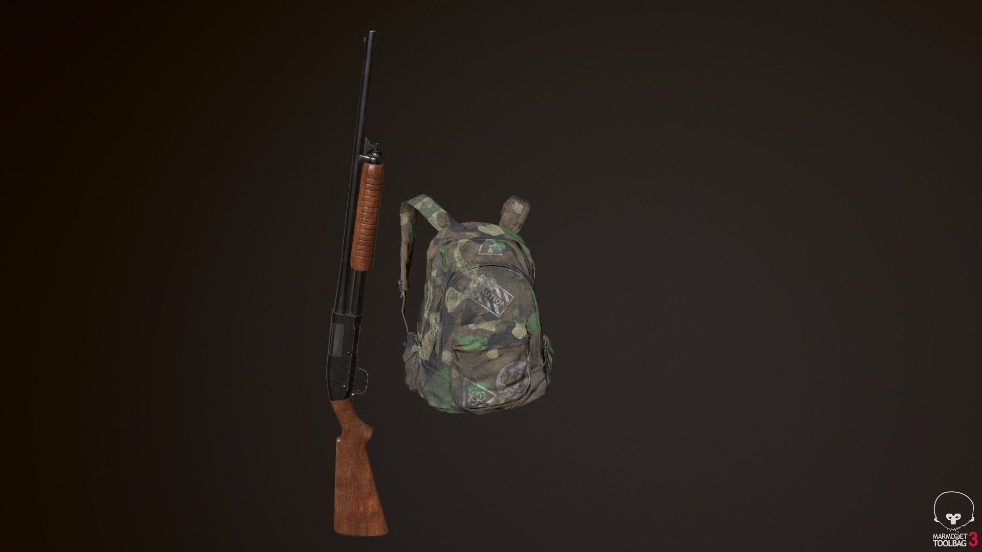 Survivor Man Low-poly 3D model_9