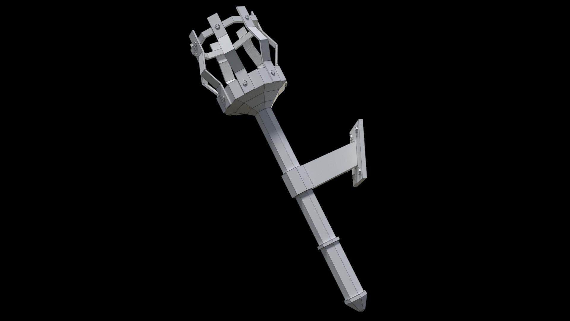 Torch prt1 low-poly 3D model Low-poly 3D model_5