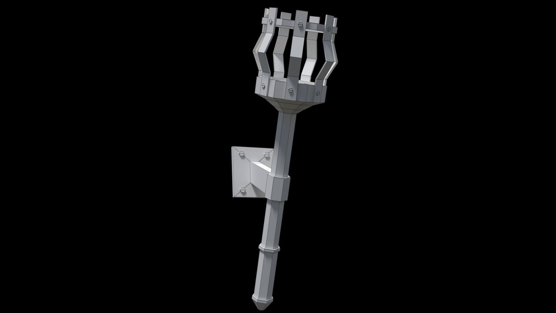 Torch prt1 low-poly 3D model Low-poly 3D model_6