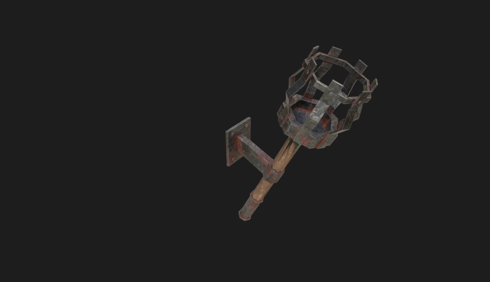 Torch prt1 low-poly 3D model Low-poly 3D model_3