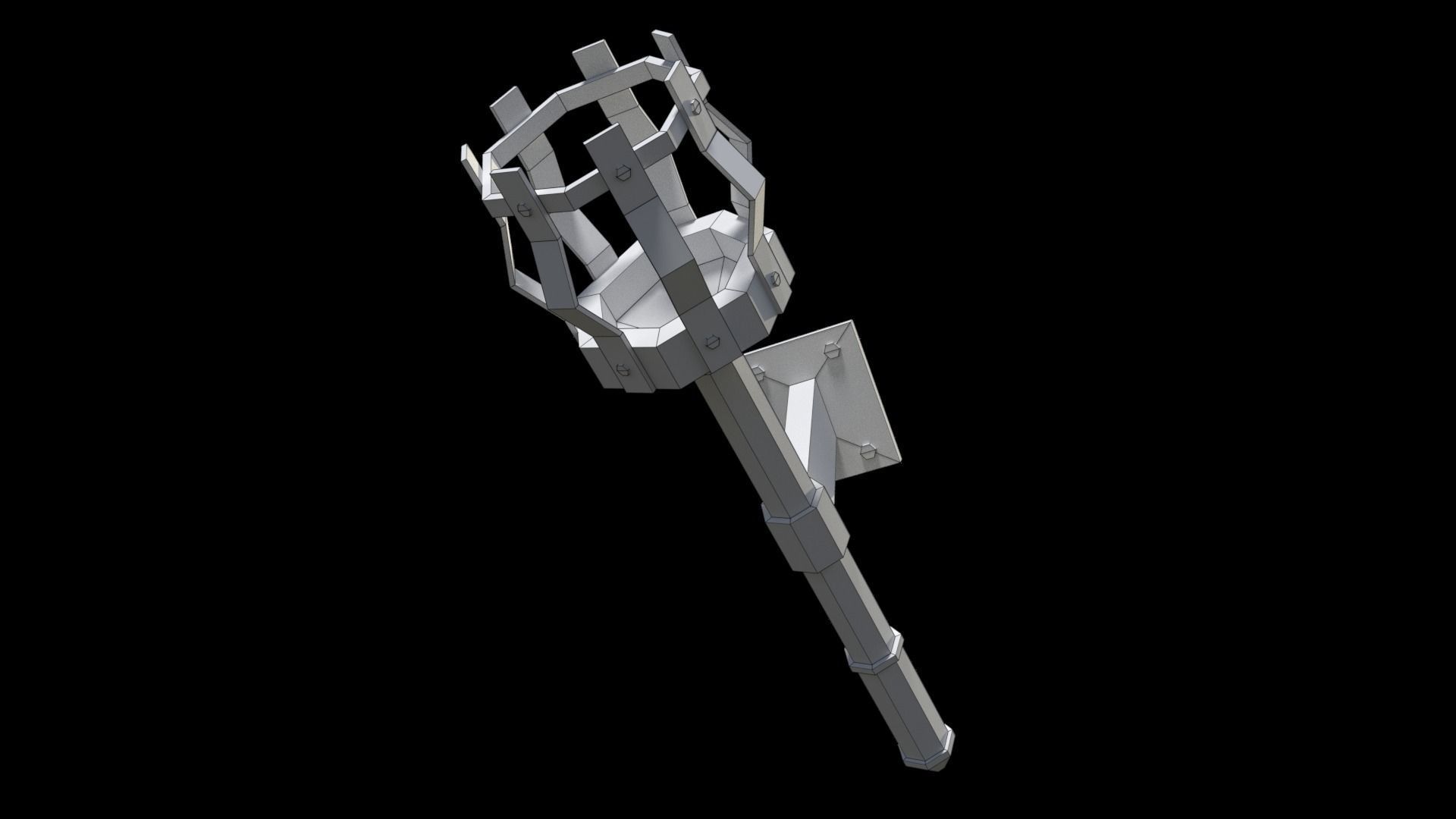 Torch prt1 low-poly 3D model Low-poly 3D model_7