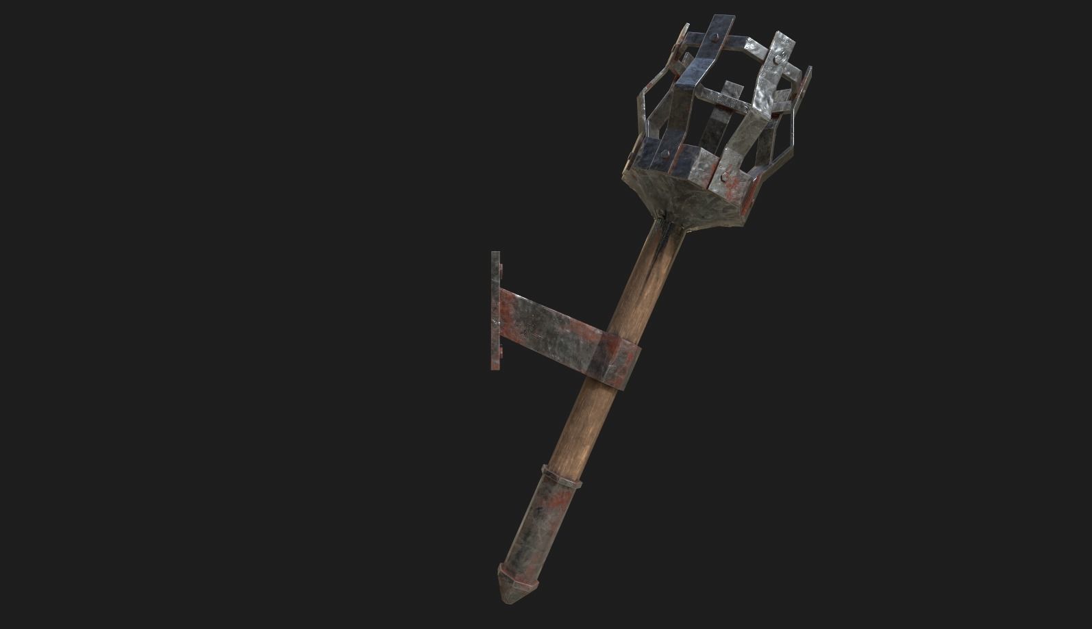 Torch prt1 low-poly 3D model Low-poly 3D model_2