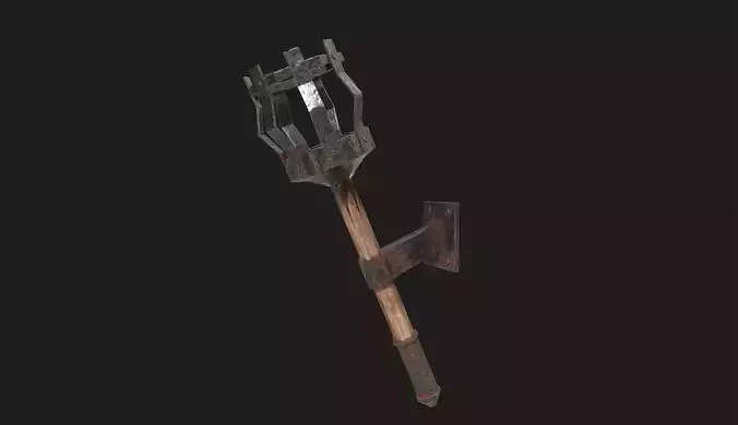 Torch prt1 low-poly 3D model Low-poly 3D model