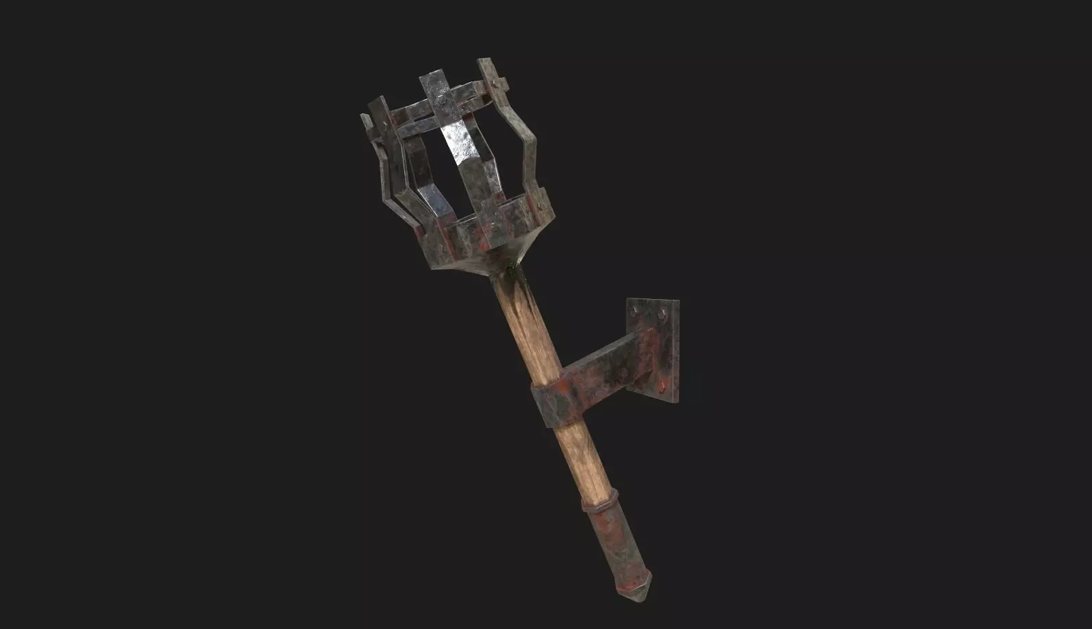 Torch prt1 low-poly 3D model Low-poly 3D model_0