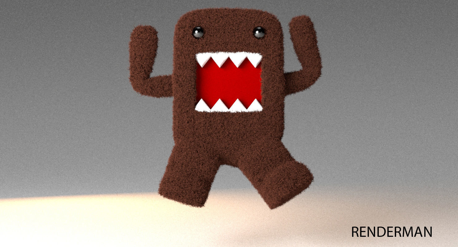 Domo By Fluffy Low-poly 3D model_11