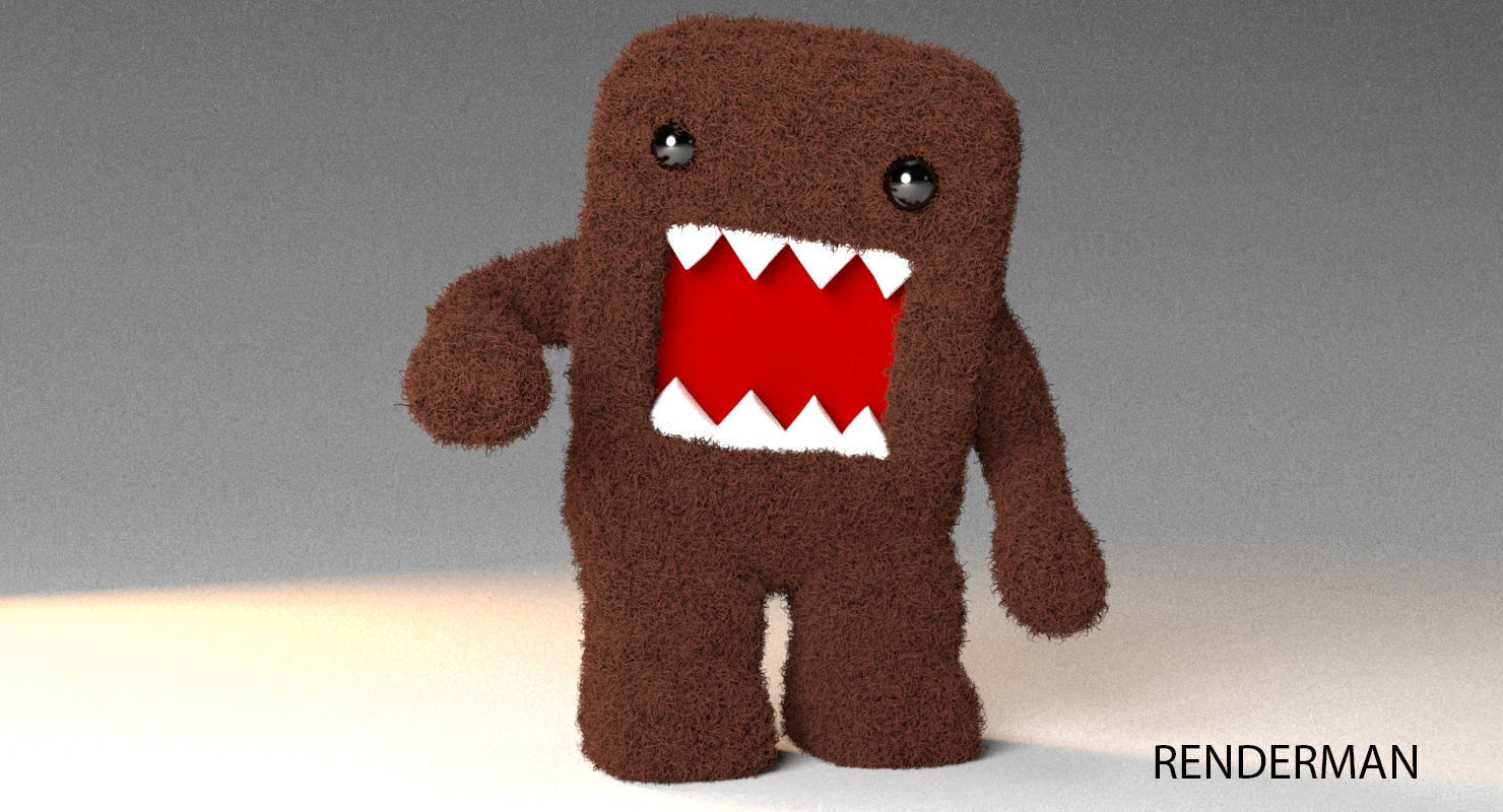 Domo By Fluffy Low-poly 3D model_3