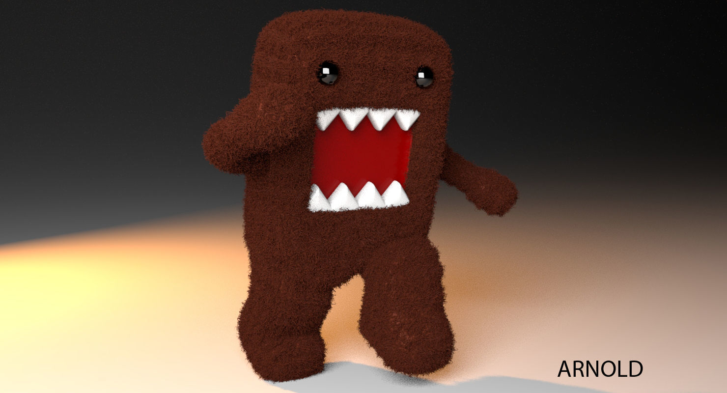 Domo By Fluffy Low-poly 3D model_8