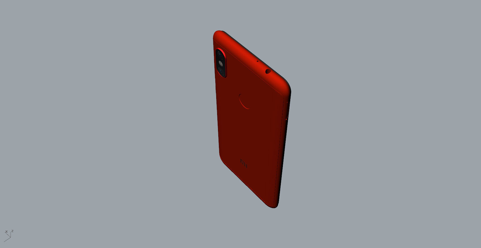 Xiaomi Redmi Note 6 Pro red phone 3D model 3D print model_14
