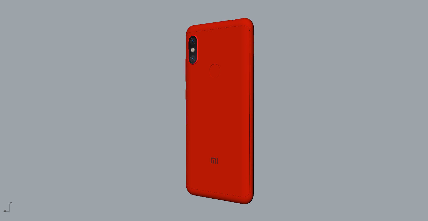 Xiaomi Redmi Note 6 Pro red phone 3D model 3D print model_25