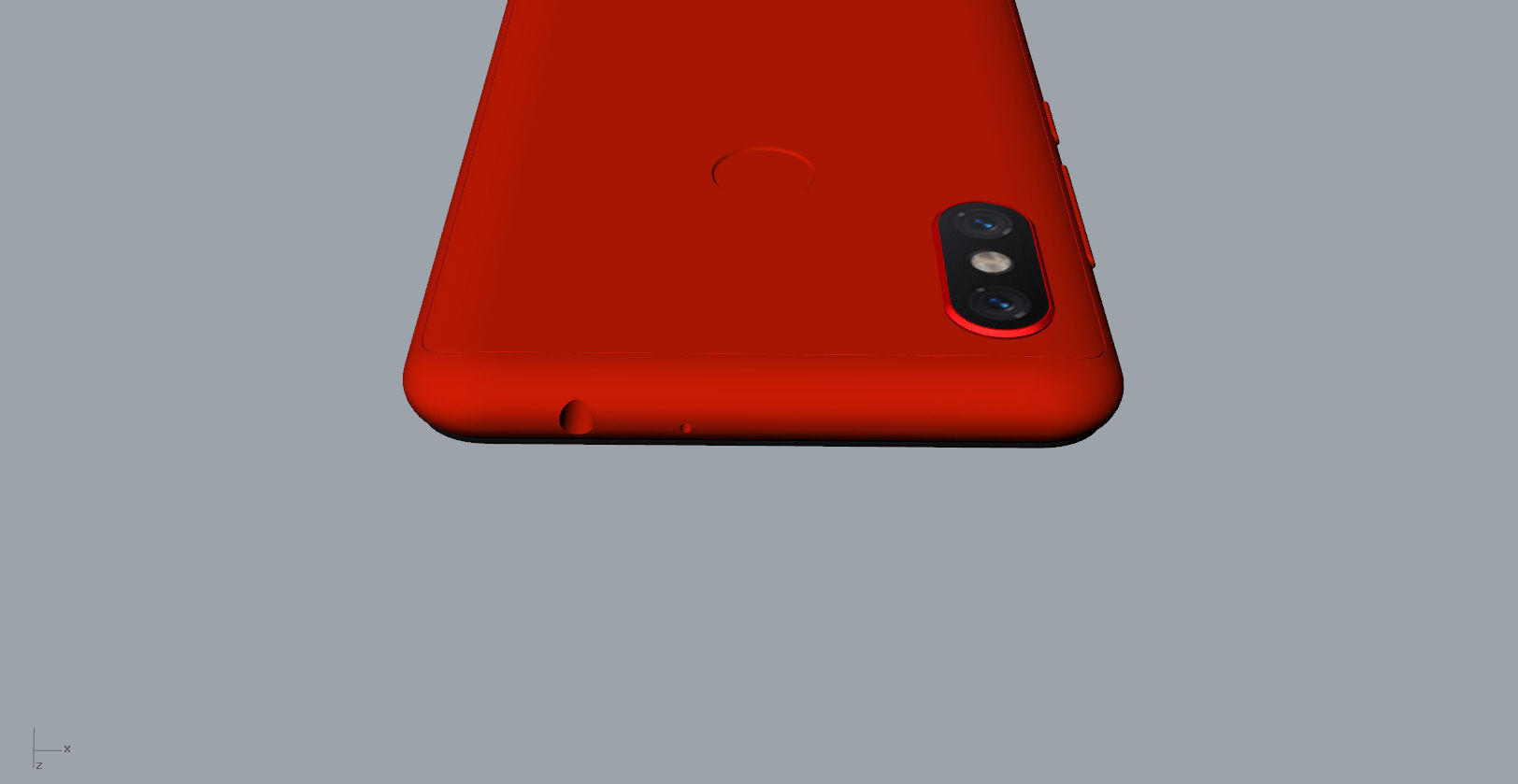 Xiaomi Redmi Note 6 Pro red phone 3D model 3D print model_18