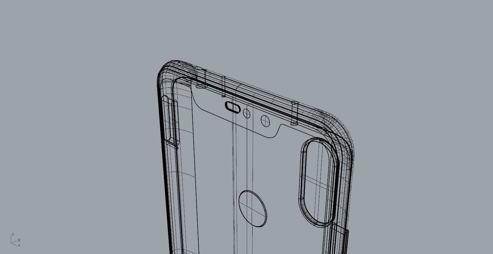 Xiaomi Redmi Note 6 Pro red phone 3D model 3D print model_45