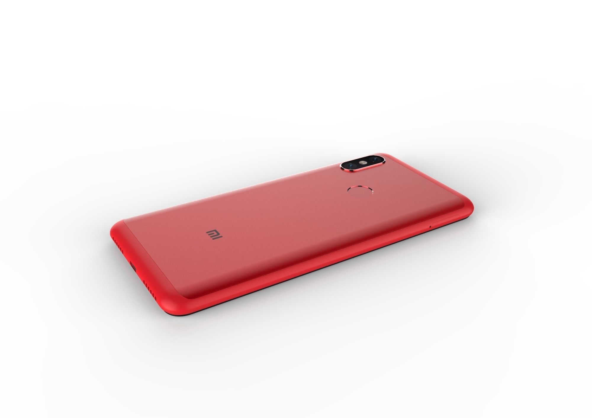Xiaomi Redmi Note 6 Pro red phone 3D model 3D print model_2