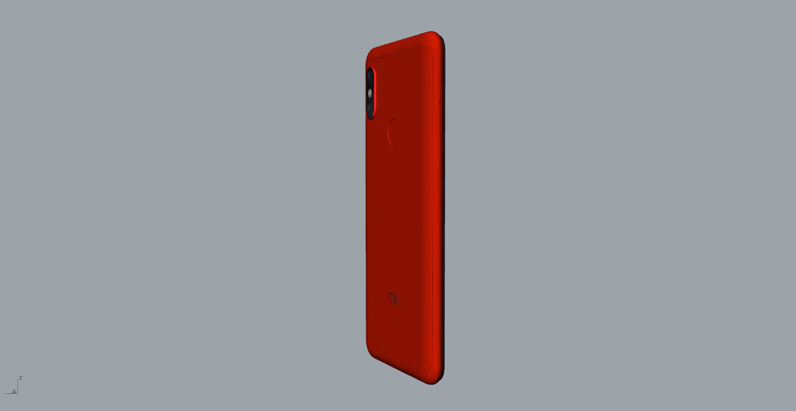 Xiaomi Redmi Note 6 Pro red phone 3D model 3D print model_30
