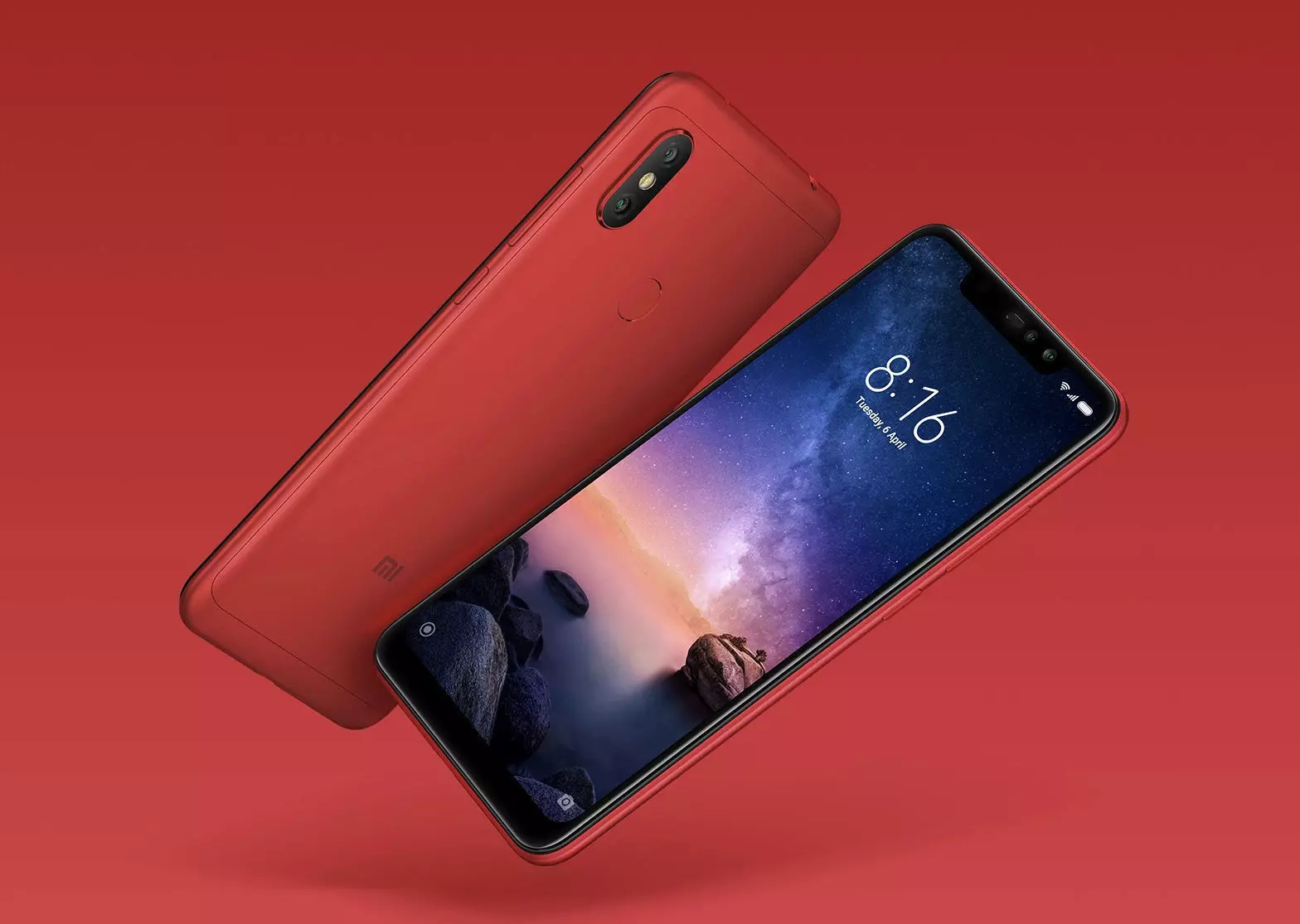 Xiaomi Redmi Note 6 Pro red phone 3D model 3D print model_0