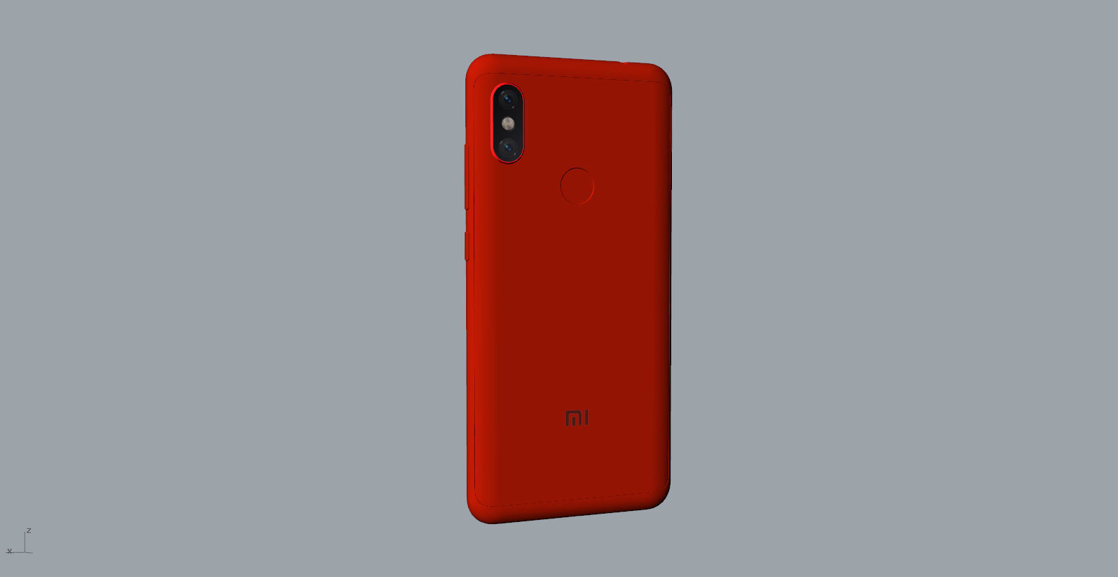 Xiaomi Redmi Note 6 Pro red phone 3D model 3D print model_28