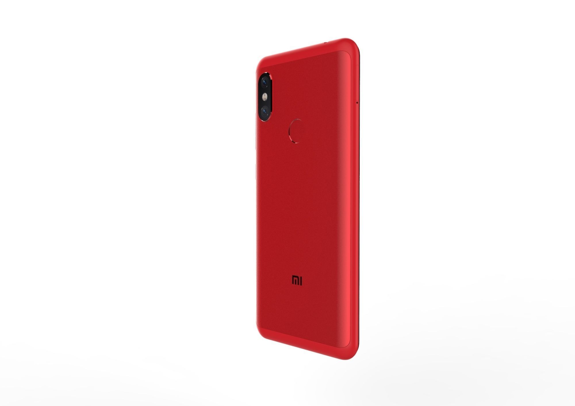 Xiaomi Redmi Note 6 Pro red phone 3D model 3D print model_7