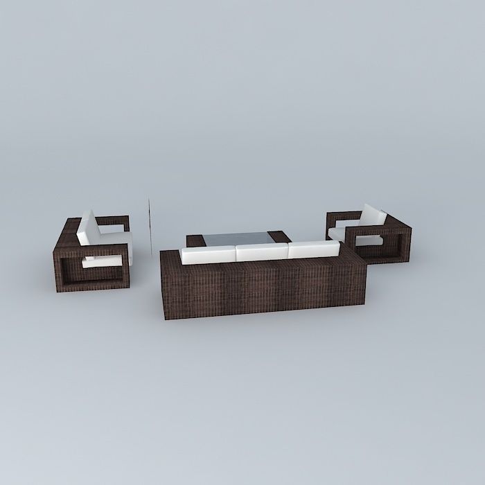 Sofa -01 Free 3D model_2