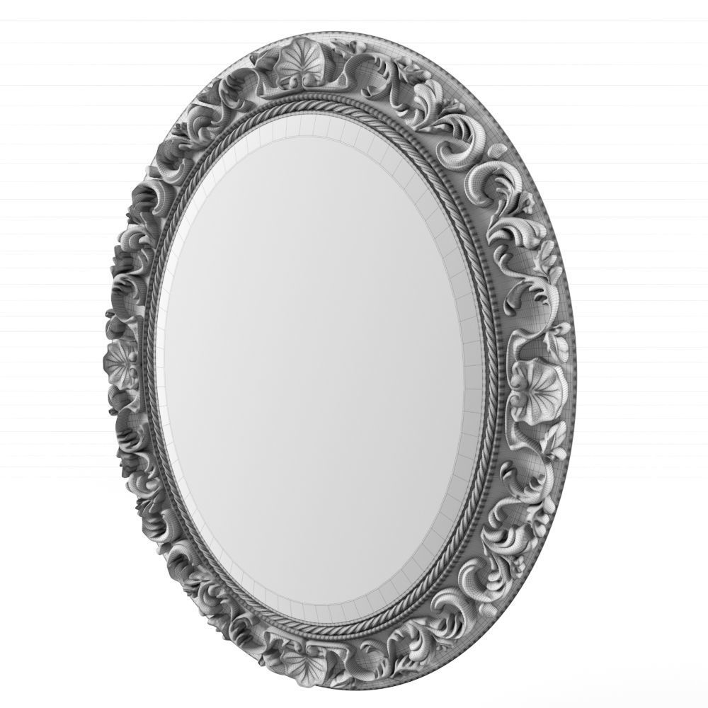 gothic black mirror 3D model_1